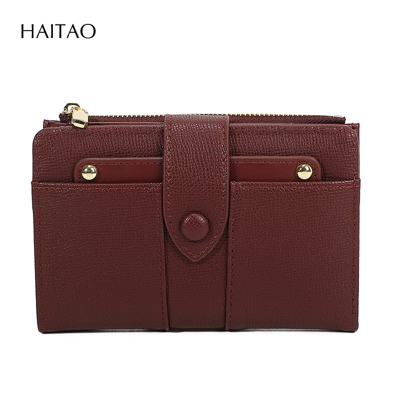 Nueva cartera de mujeres bolsas de tarjetas de color sólido2024 mujeres de alto nivel sentido transfronterizo cremallera bolsas de cambio fuente fabricante