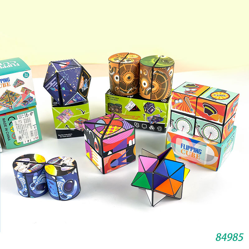 three-dimensional Amazing Infinite Rubik's Cube children Geometry 3D fold deformation Puzzle Toys New thinking train Rubik's Cube wholesale