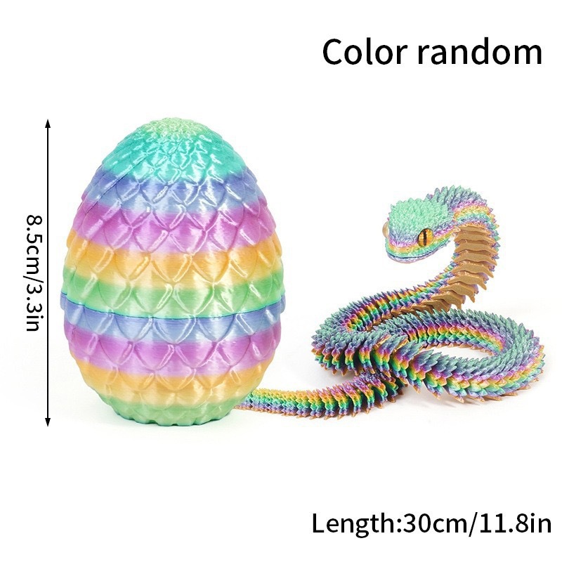 8.5cm 계란 + 30cm 뱀 [캔디색상 랜덤]