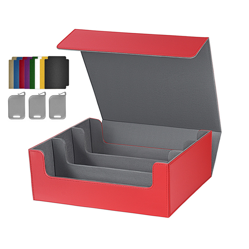 빨간색 + 회색 안감(구성: 컬러 카드 8장 + 스페이서 클립 3개)