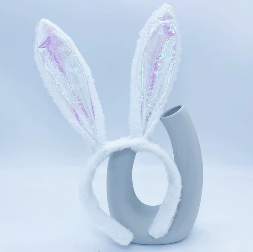 Плюшевые ногти с sequins, кролик, повязка на голову, (переходная торговля), хэллоуин, белый кролик