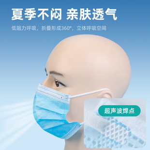 Disposable Medical Surgical Mask Medical Mask Sterile Three-layer Meltblown Cloth Medical Medical Mask Batch Found
