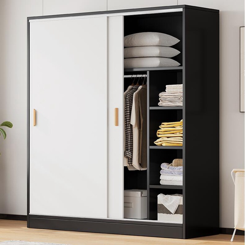 Sliding Door Wardrobe Bedroom Rental Room Modern Simple Simple Assembly Storage Small Apartment Cabinet Wardrobe Storage