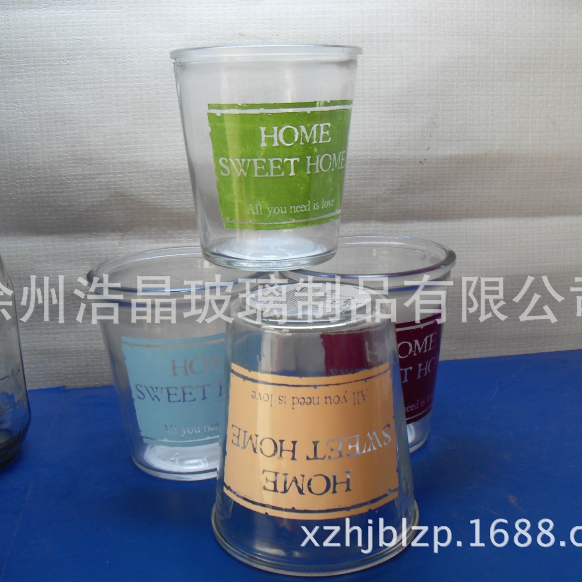 出口啤酒杯 玻璃杯饮用水杯大口 玻璃烛台罐子厂家玻璃内胆