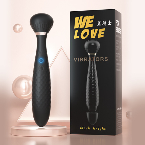 Laile Black Knight Vibrator Mushroom Head Vibrator Double-Headed AV Massager Female Masturbation Adult Products Vibrator