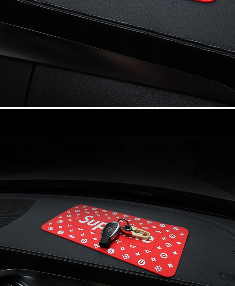 Car Anti-Slip Mat, Car Sun Protection Mat, Mobile Phone Center Console High Temperature Resistant Storage Mat, Anti-Slip in the Car