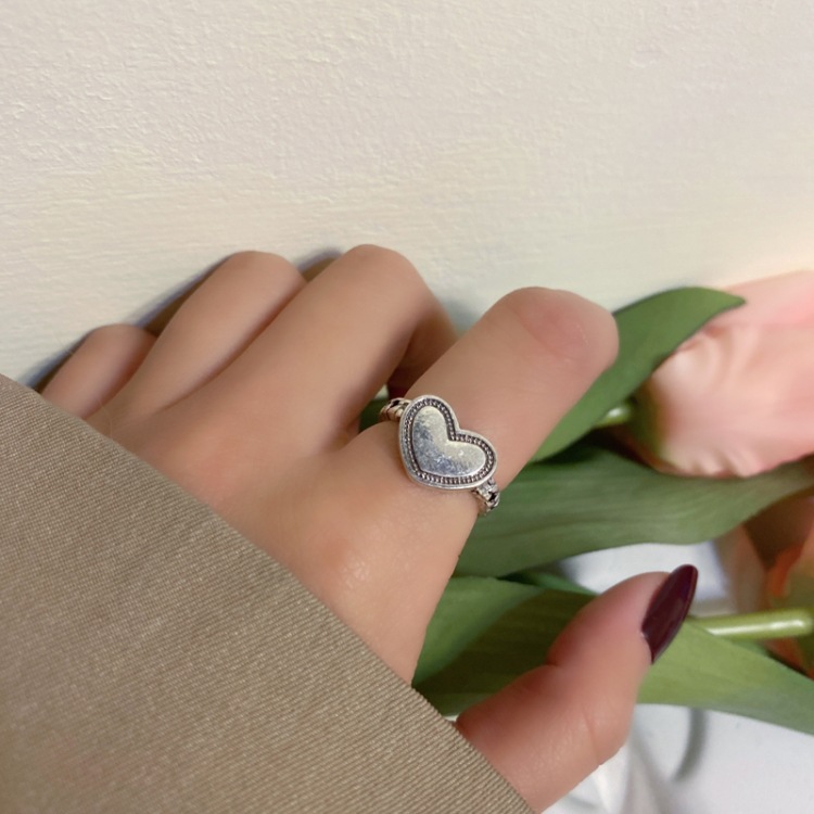 Bague En Alliage En Forme De Coeur De Mode En Gros display picture 6