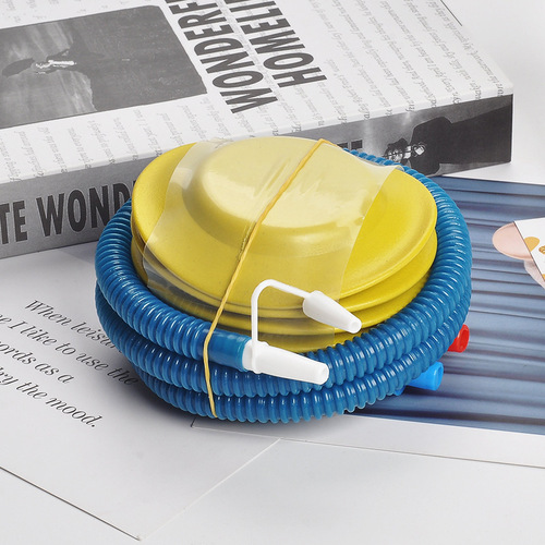 Manual portable inflator aluminum film balloon inflator hand-push tipped inflatable inflator for balloon use