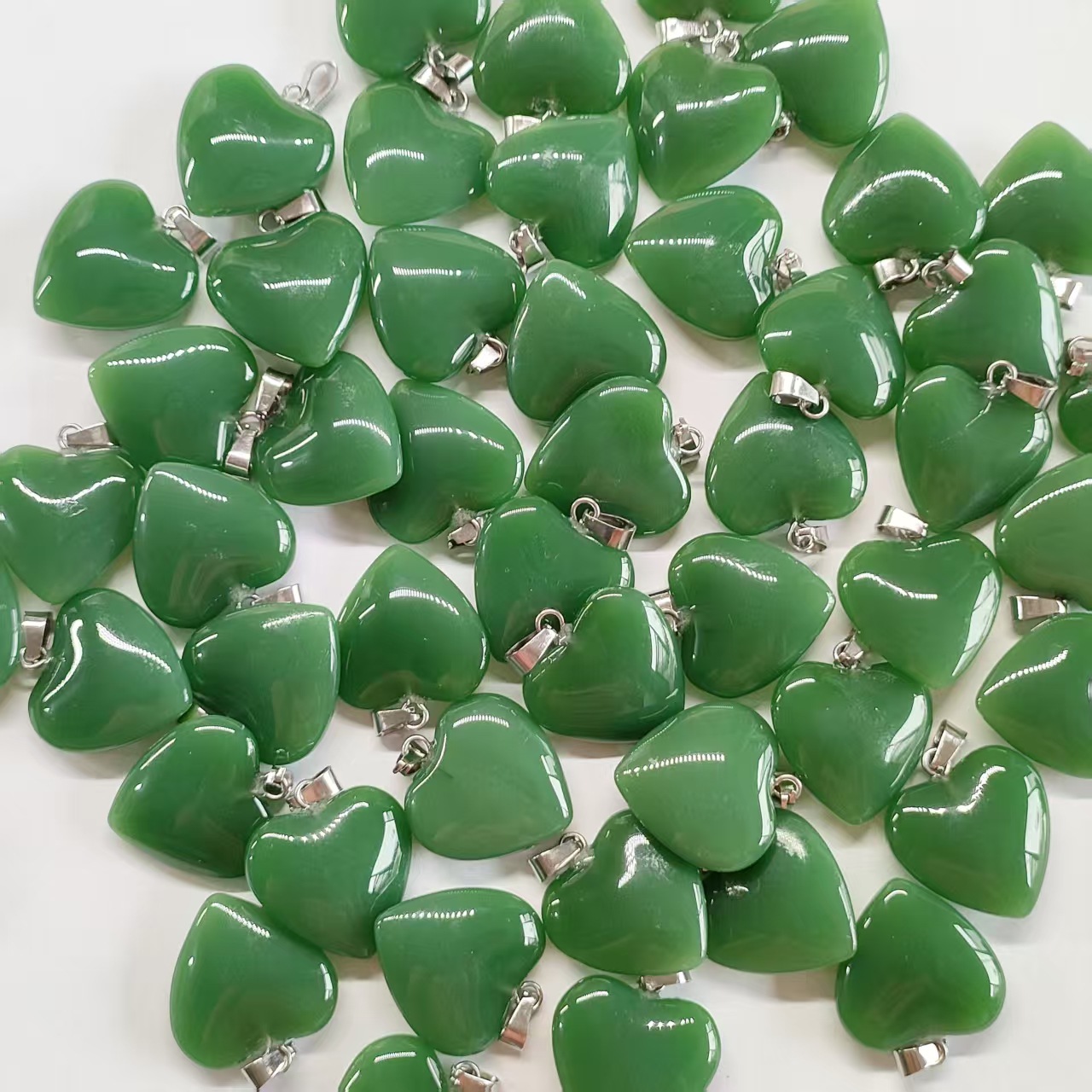 Cruz-frontera piedra natural amor colgante 20mm cristal Ágata en forma de corazón colgante melocotón corazón COLLAR COLGANTE accesorios de la joyería