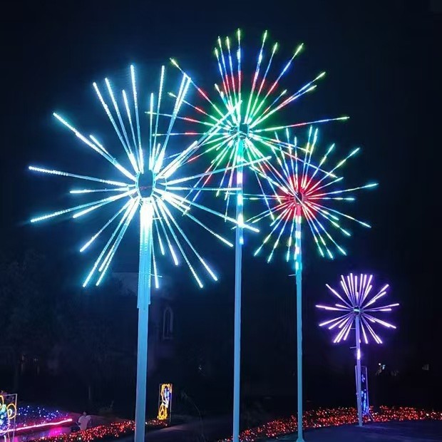 led数烟花灯爆LED风车灯礼花灯喷泉灯夜景亮化户外装饰灯烟花