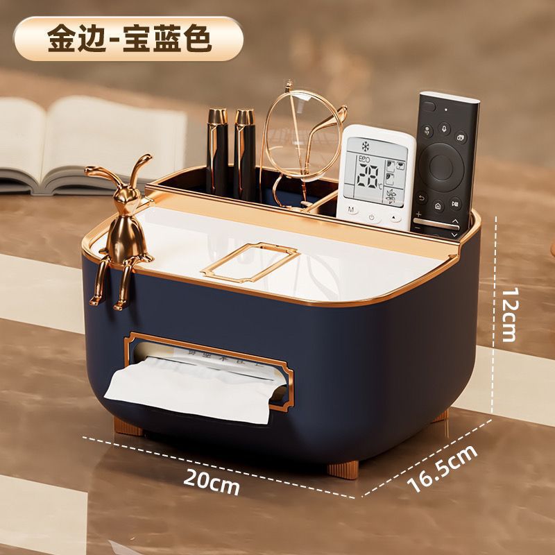 Caja de toallas de escritorio caja de extracción de papel sala de estar doméstica de alta calidad creativa multifuncional nuevo estilo chino 2025 nuevo