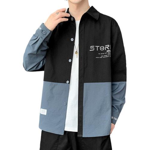 Men's 2025 Summer Trend Casual Long-Sleeve Shirt Spring and Autumn Outerwear Thin Version Clothing Top