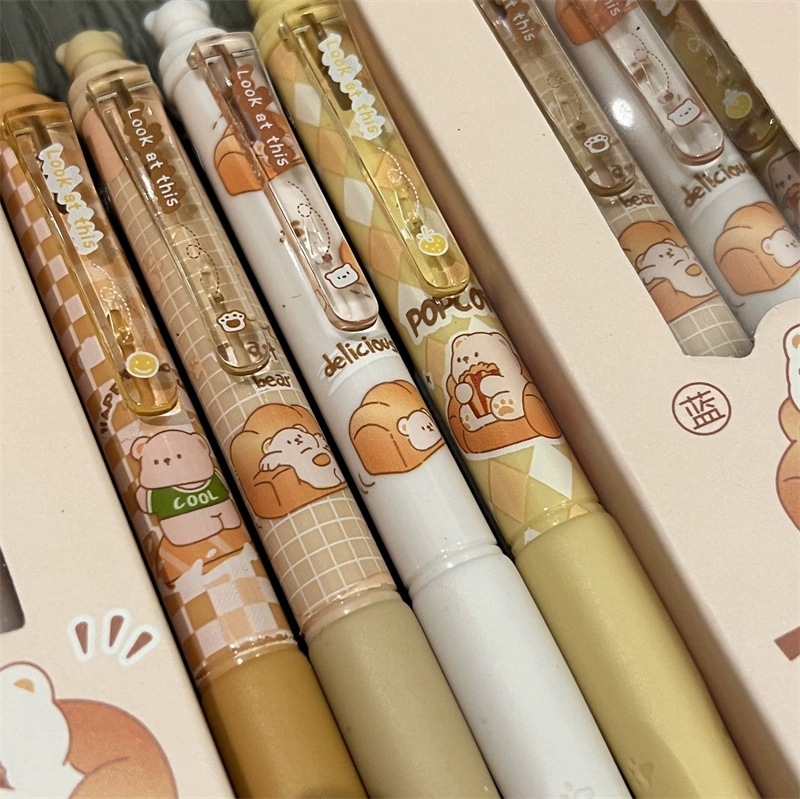 Todos los objetos borrables pulsable cepillo de toast pinza oso estilo oso pinza de alto valor facial joven caliente borrable pinza azul