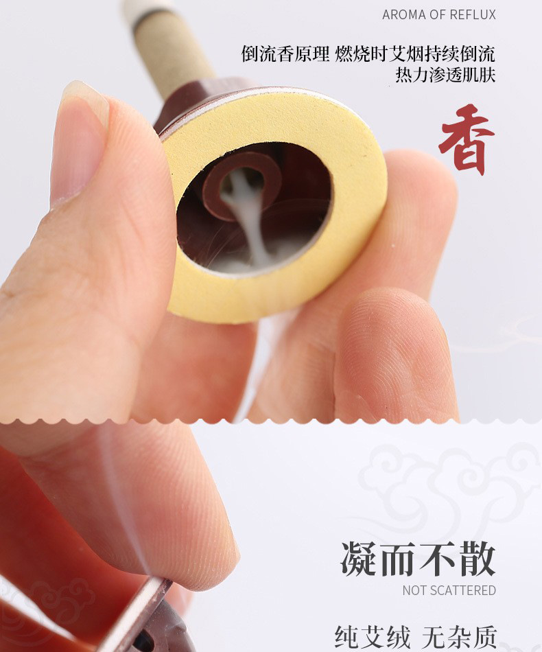 Five-Year Aged Moxa Sticker Ai Tie Warming Herbal Patch Gift Box 60 Pcs Portable Full Body Soothing Use in use