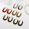 Polyurethane metal retro earrings, European style, simple and elegant design