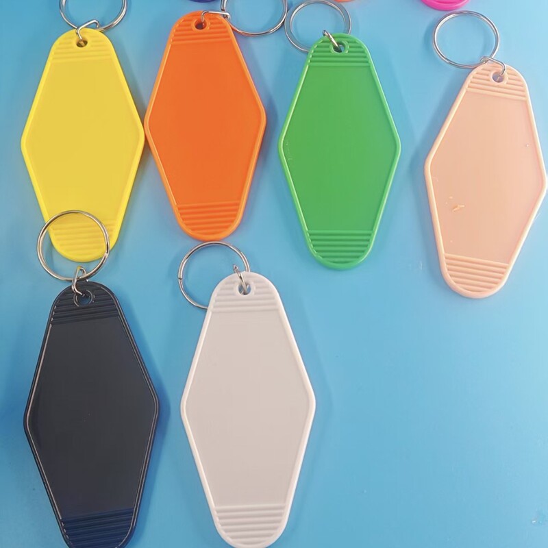 ルームカードキーホルダー荷物タグ菱形プラスチックvuパッドプリントシルクスクリーンホテル車のナンバープレートホテルのキータグ|undefined