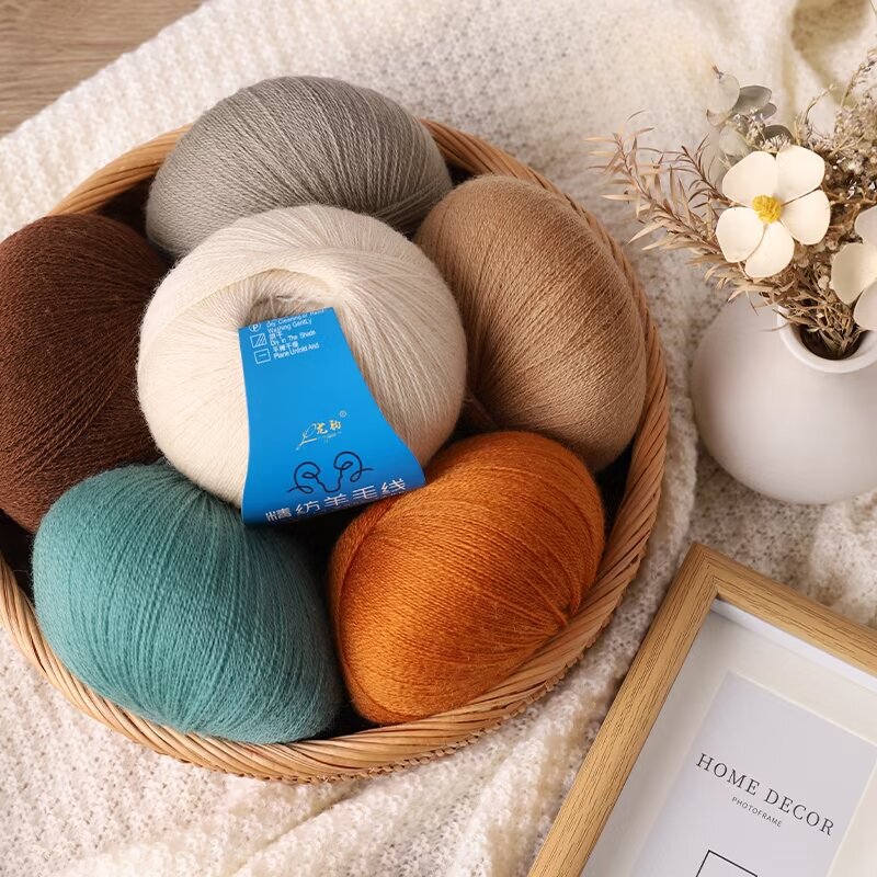 Merino 2-Ply Fine Wool 100% Pure Sheep Wool Yarn for Hand-Knitted Sweaters, Scarves, and Shawls That Won'T Pill Merino 2-Ply Fine Wool 100% Pure Sheep Wool Yarn for Hand-Knitted Sweaters, Scarves, and Shawls That Won'T Pill