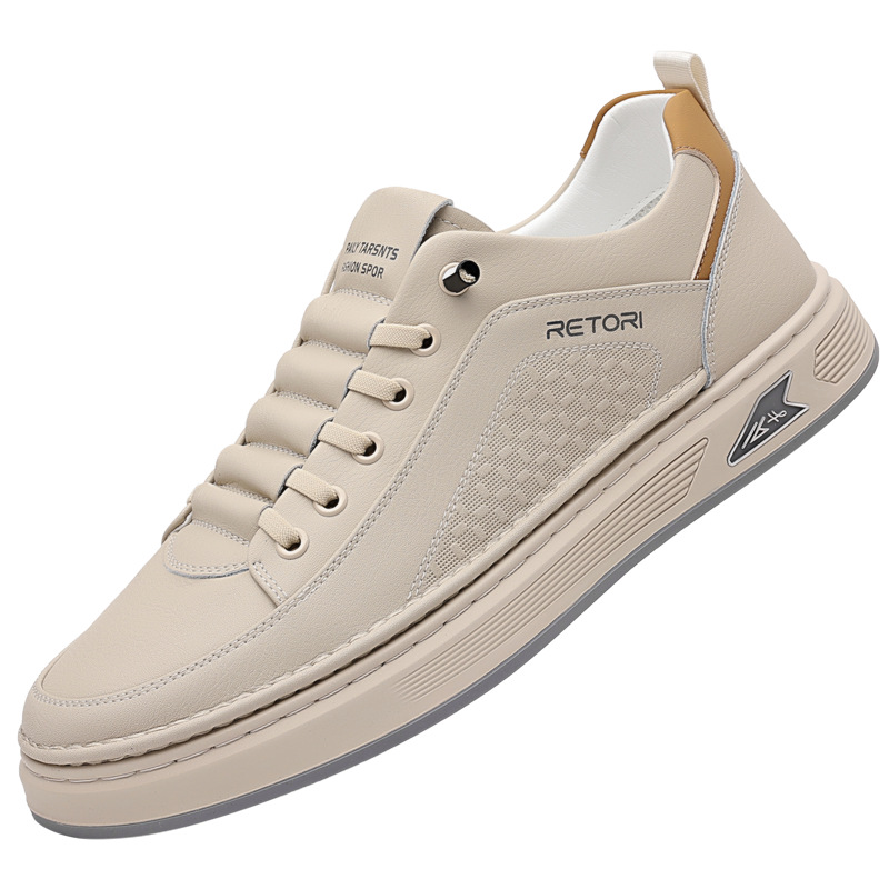 Zapatos blancos de verano, zapatos casuales de todo fósforo para hombres, zapatos de moda para hombres sin cordones, zapatos de suela gruesa para hombres al por mayor