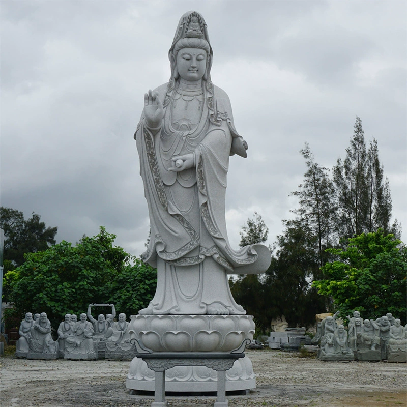 Прямые поставки с фабрики: каменная статуя Будды из Фуцзяна, каменная статуя Гуаньинь, гранитная статуя Гуаньинь с эффектом капель.