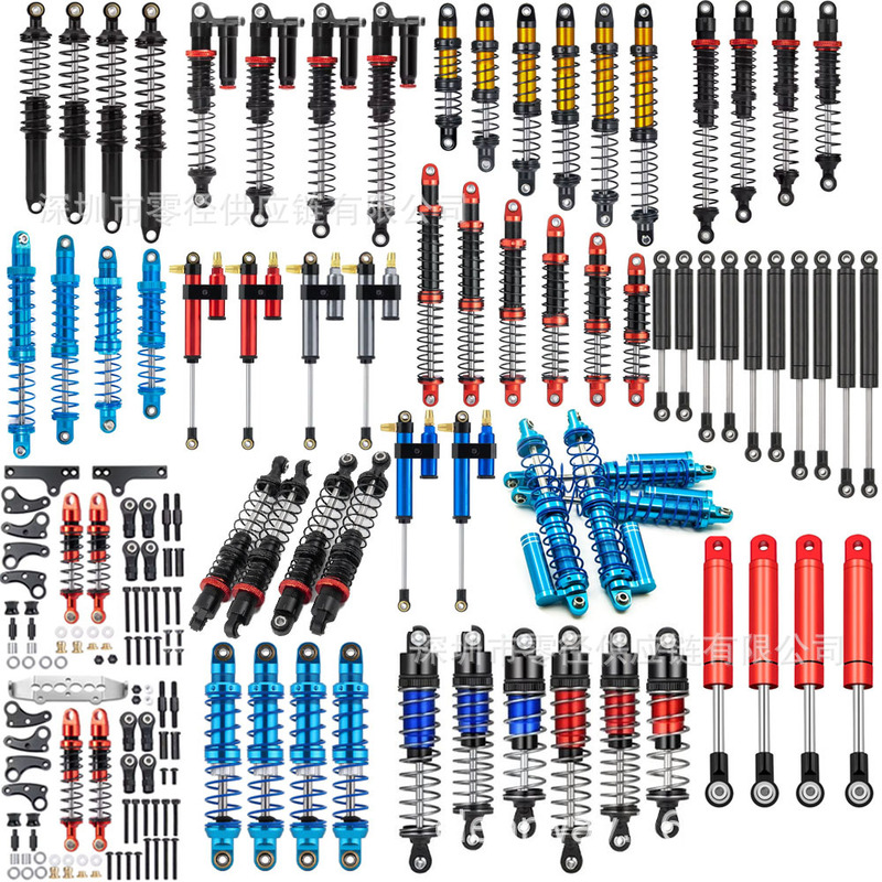 1:10 Rc Climbing Car Modification, Compatible with Scx10, Adjustable Stroke Hydraulic Shock Absorber, Aluminum Alloy Metal Shock Absorber