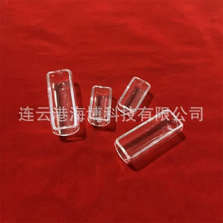 实验室仪器石英石英舟来图来样制作 透明石英方盒