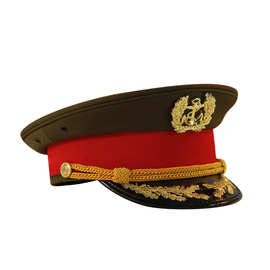 定制铁路大盖帽外贸大檐帽定制非洲军帽机师帽定制跨境保安帽定做