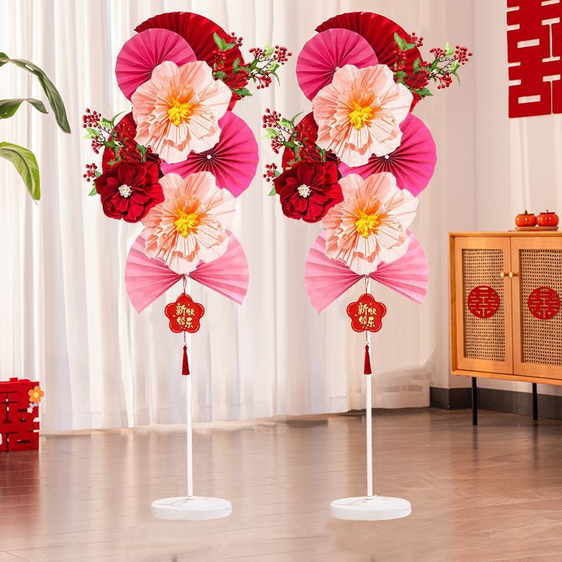 Columna de boda, conjunto de decoración de la sala de bodas, sala de bodas, decoración de la casa nueva, escena, suministros de boda, compromiso