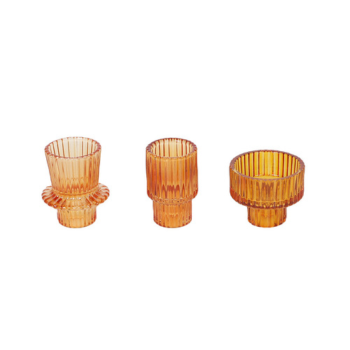 European minimalist INS glass candle holder home rod wax base romantic dining table candle holder creative home decoration