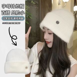 ��Ʒ�|�����¿�ñ��Ů��ϵ�ɐ۰�ɫë��ñ���^���Ӻ�ů��ë�o��