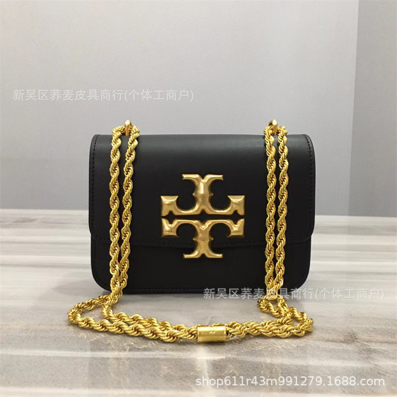 TB新款Eleanor小金砖双T锁扣金属链条小方包豆腐包斜挎单肩女|undefined