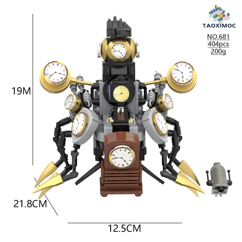 Toilet Constructor Watch: Children's Smart Toy Minifigure Kit - 504pcs, Educational Building Fun by Other