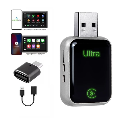 New Car Wireless Simsiz CarPlay və Android Auto - k7a-silver-adapter-extension-cable