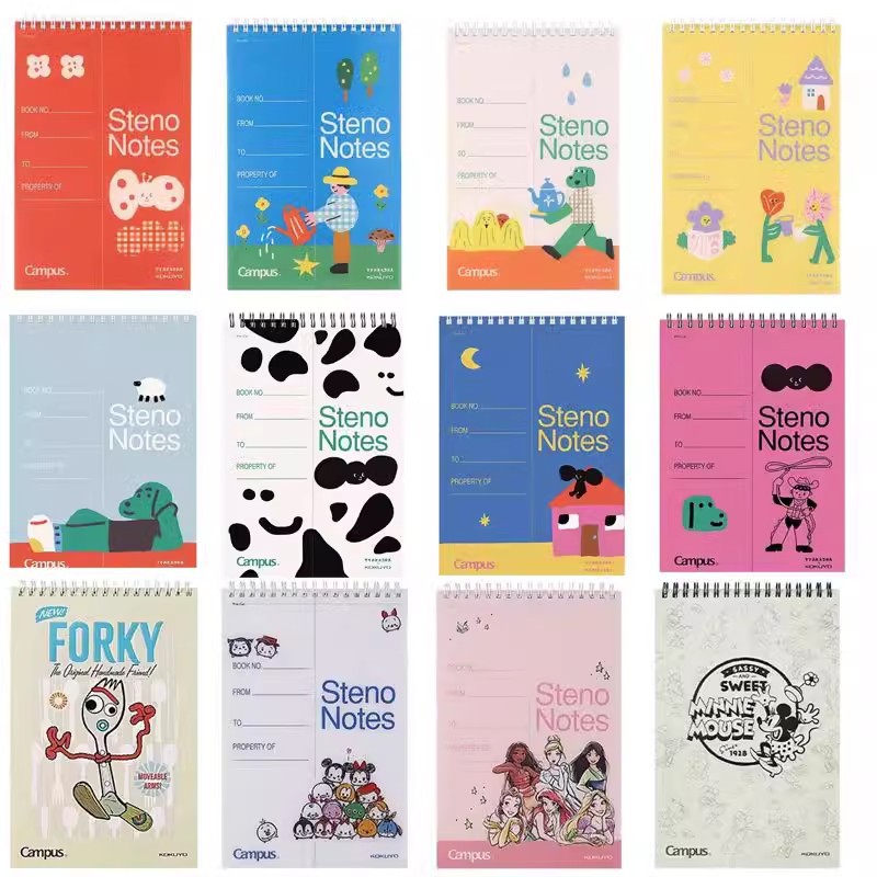 Japonés KOKUYO reputación nacional Princesa Mickey nombre conjunto Songsong familia A5 cuaderno superior notas de estudiante universitario