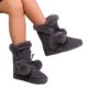 New Snow Boots Women's Winter plus size Cotton Boots Cotton-padded Shoes Fur Ball Women's Mid-barrel Warm All-match Casual Women's Snow Boots