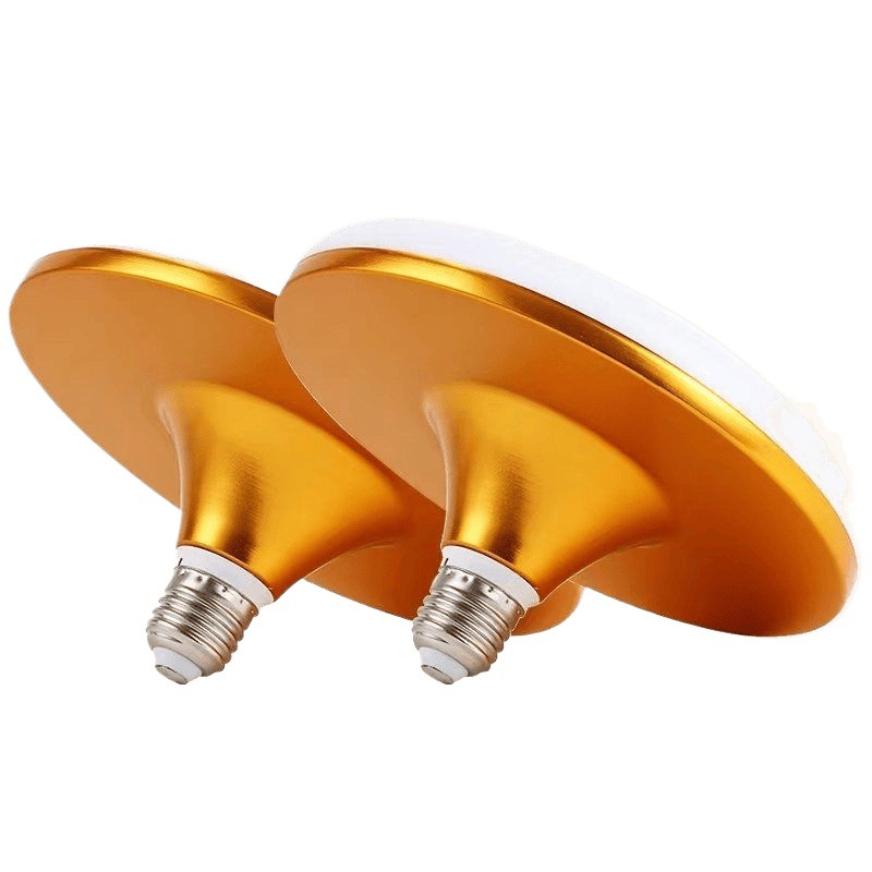 LED luminoso platillo volador doméstico E27 tornillo de fábrica fuente de luz de iluminación de taller bulbo de luz blanca al por mayor