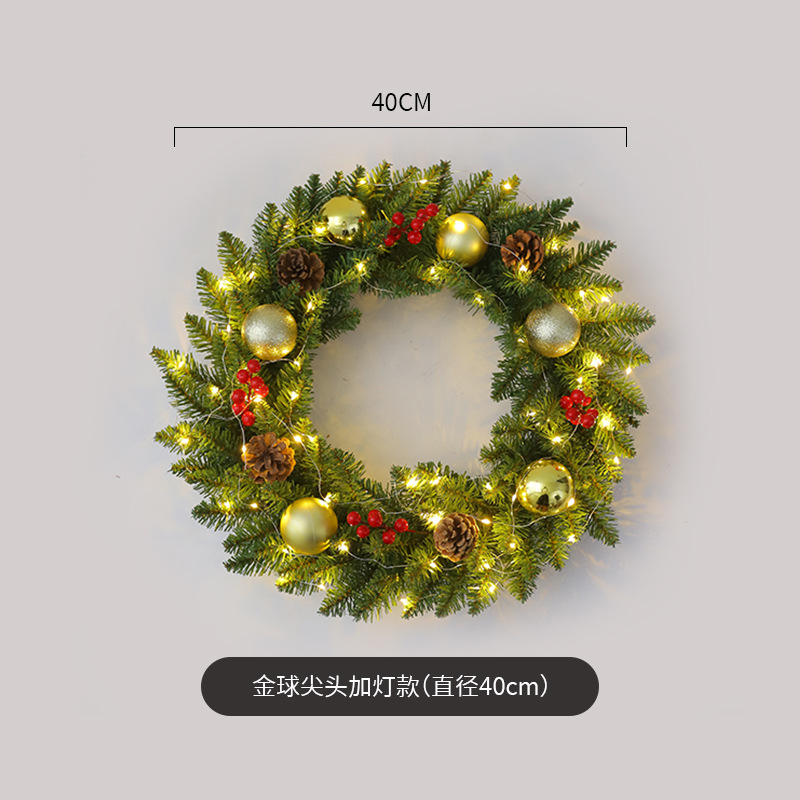 Bola de oro cabeza puntiaguda más tipo de lámpara (diámetro 40cm)