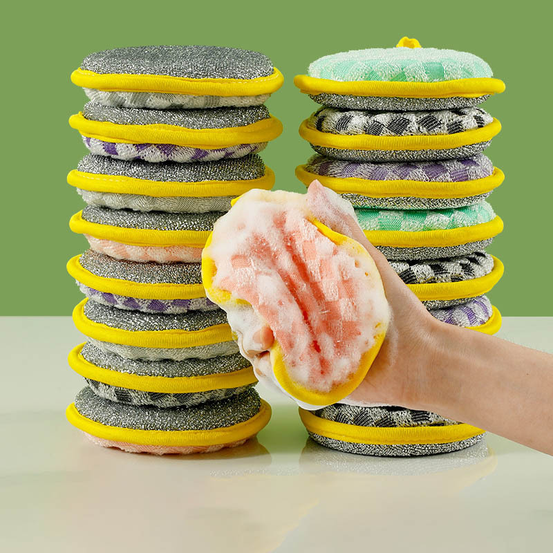 Dishwashing sponge wipes and bowls