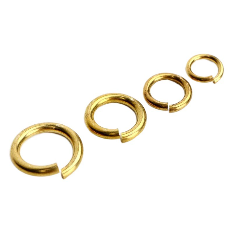 Производитель прямой поставки медной проволоки кольцо с открытым ртом кольцо с плоским ртом пила кольцо с медным ртом кольцо с медным соединением DIY бисер аксессуар медное кольцо