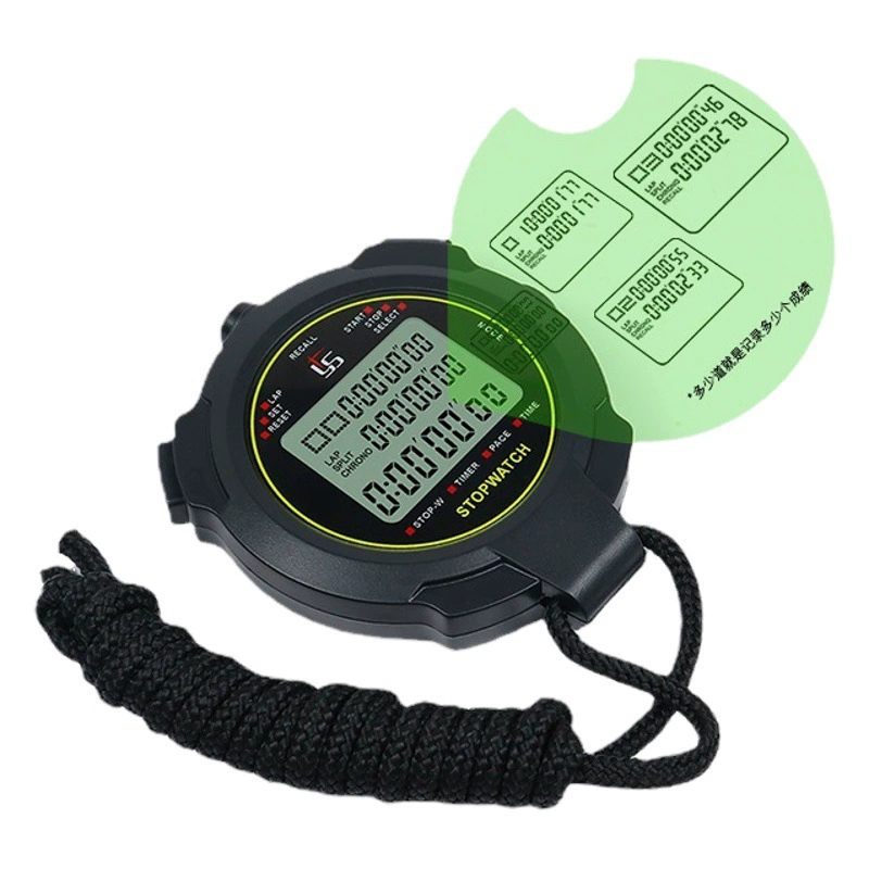 Yi San multi Track Секундомер Таймер профессиональная подготовка Спорт Фитнес рефери студент плавание бег гонки Код Таблица