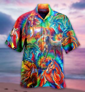 Summer 2023 hot Tide brand men's lapel 3D printed Hawaiian shirt a generation of large size Men's