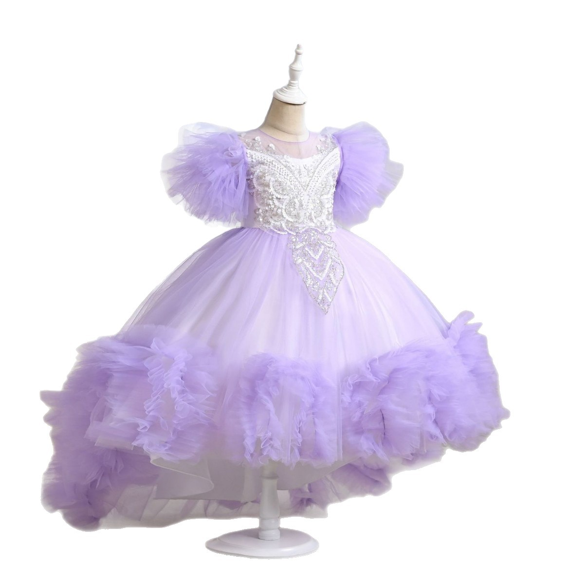 Dream Mesh Girl Princess vestido 2025 nuevo piano de verano vestido de nicho de lujo ligero