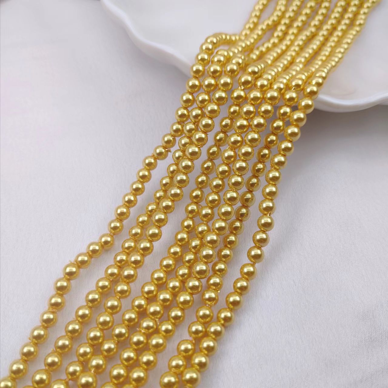 Perlas de concha con orificio recto grande de 1.2mm, perlas pequeñas, perlas espaciadoras de concha del Mar del Sur, perlas espaciadoras de estilo antiguo con diseño de corona de fénix para bricolaje, venta al por mayor. image 17