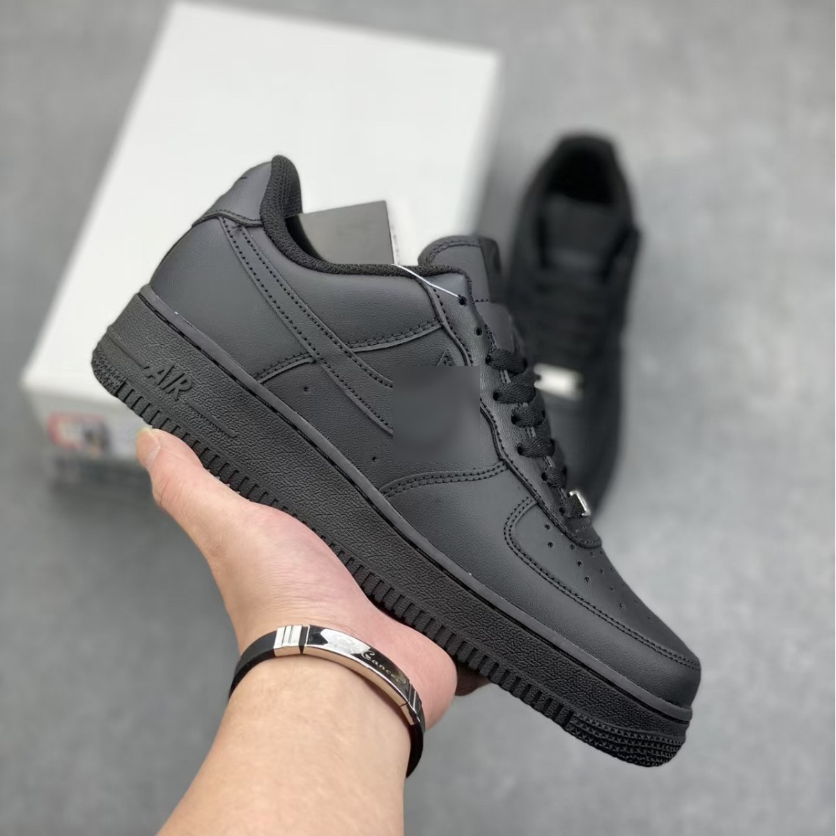 Alta versión Putian aj Fuerza Aérea 1 blanco puro af1 color de trigo puro versión original de zapatos de hombre samurai negro skate negro