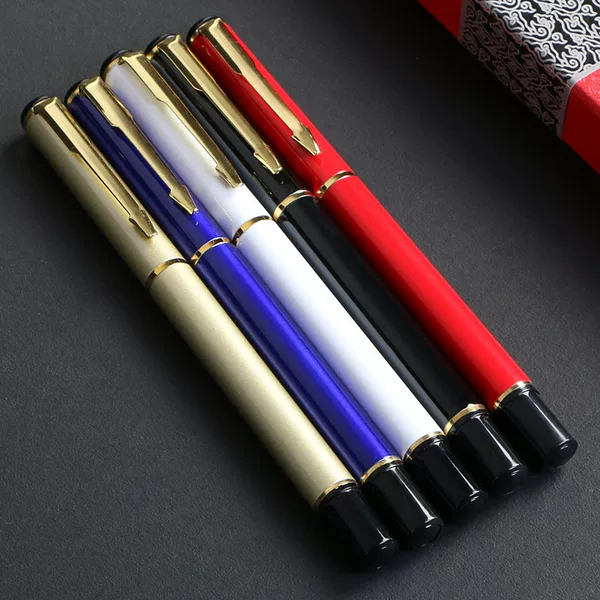 Spot multi-color gift business sign pen advertising promotion commemorative metal neutral pen printing laser Enterprise LOGO