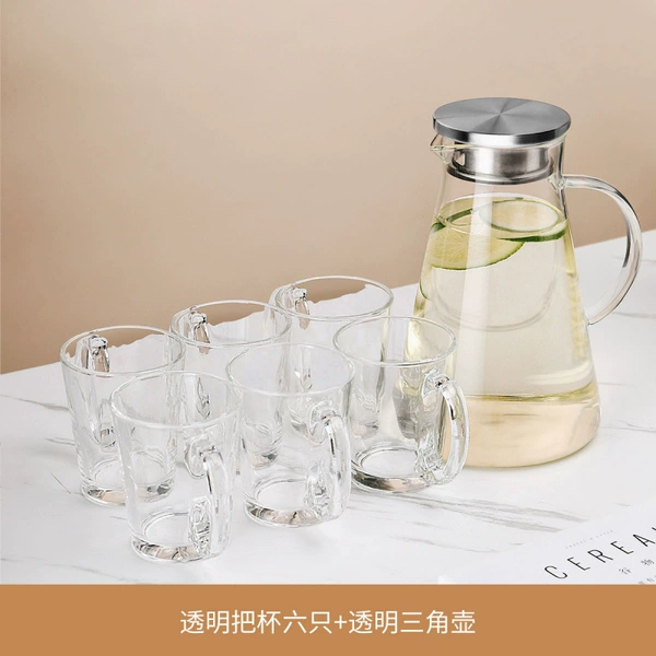 Transparent handle 6+transparent triangle pot