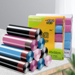 Disposable household colorful classified shoulder bag style large size economical drawstring thick waste bags