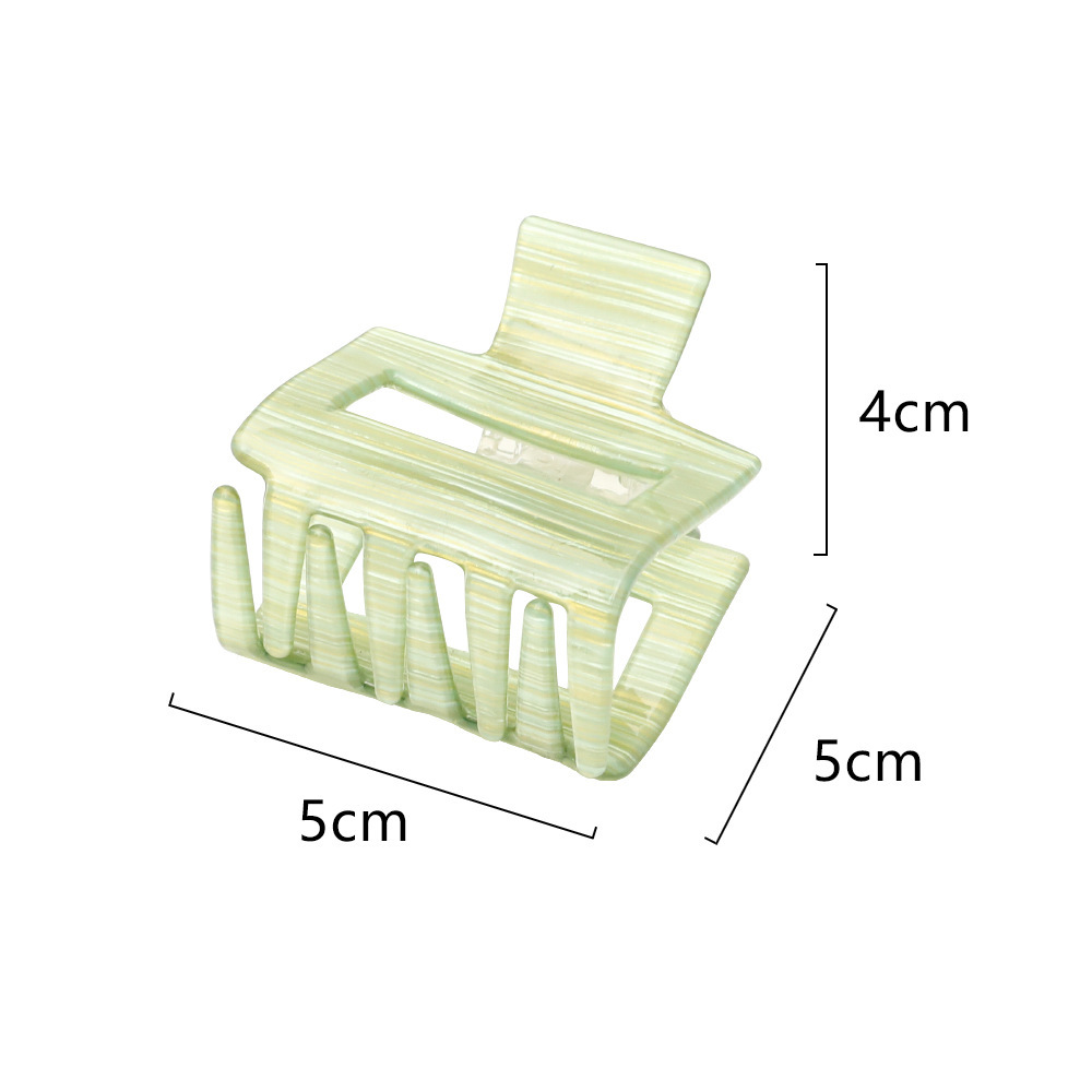 Fashion Square Shaped Cellulose Acetate Hair Accessories Hair Clip display picture 1