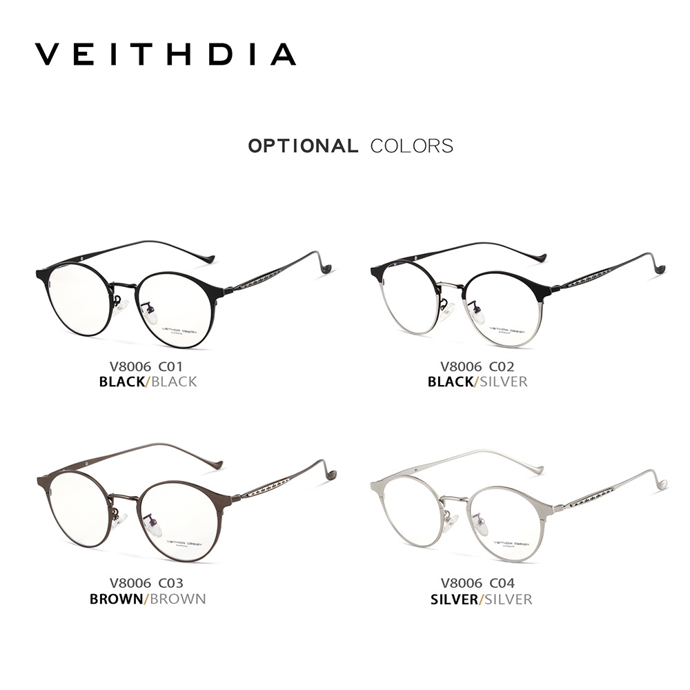 Montura de gafas retro de moda para hombres y mujeres espejo plano anti-luz azul marco completo base óptica de visión cercana spot al por mayor 8006