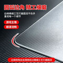 厚みのあるマウスパッド透明太陽光発電厚みのあるガラスマウスパッドガラス食べるチキンeスポーツFPSデスクパッド