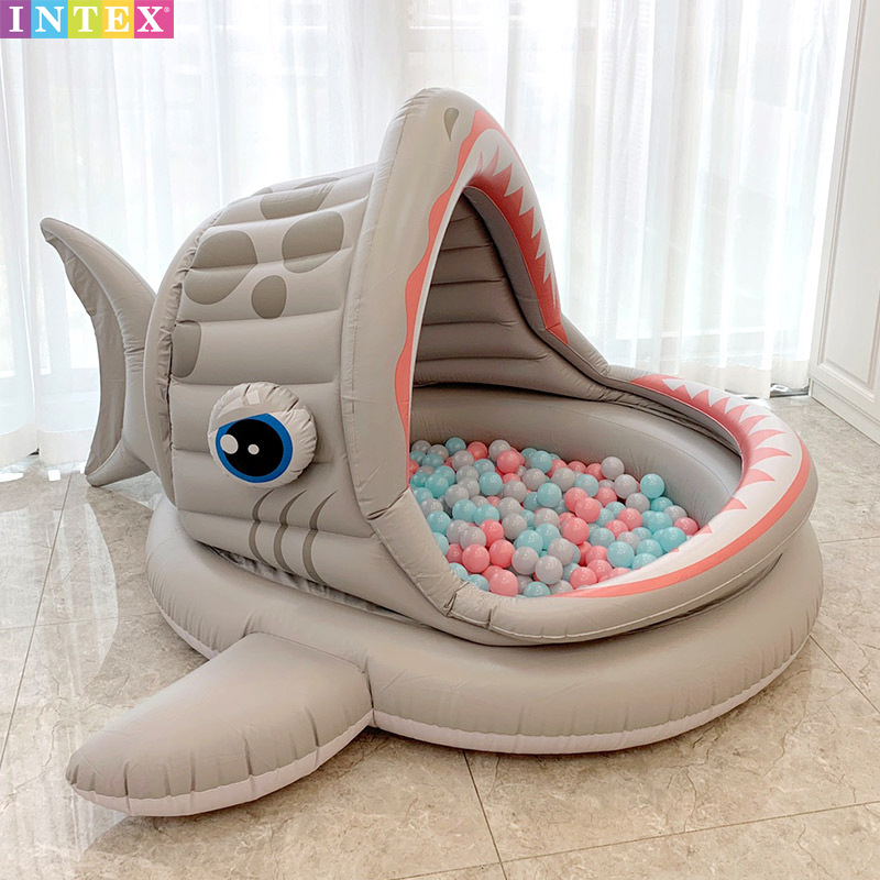 Children's Ocean Ball Pool Inflatable Castle Baby Swimming Pool Fence Indoor Wave Pool Home Baby Toy Shark